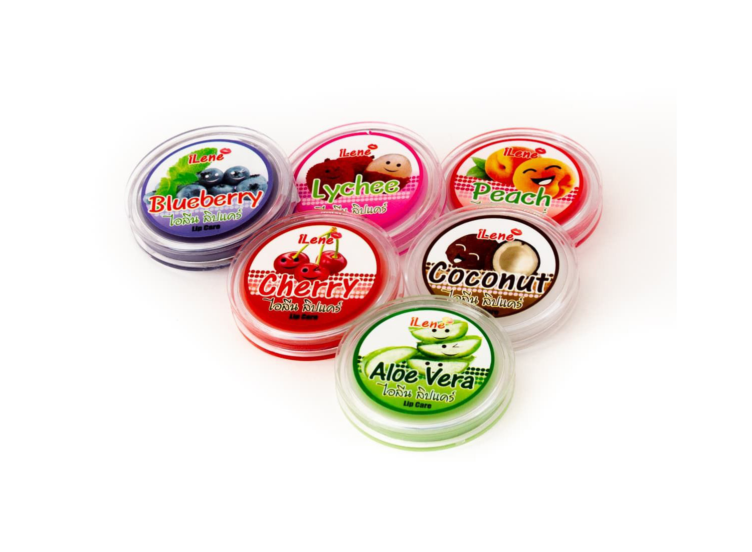 Тайский Натуральный бальзам для губ из Таиланда Айлин с Алоэ Вера Ilene Aloe Vera Lip Care 10 гр. бальзамы для губ из тайланда.